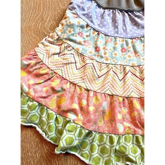 Matilda Jane Fruit Patchwork Girls Skirt Clothing Back To School Sz 6 FAST SHIP! - Picture 4 of 14
